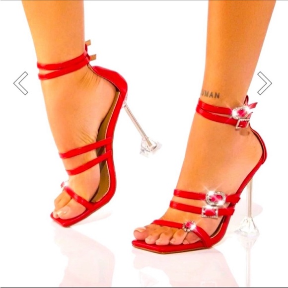 Lemonade Shoes - WOMENS Lemonade x Dolls Kill Buckle Heels